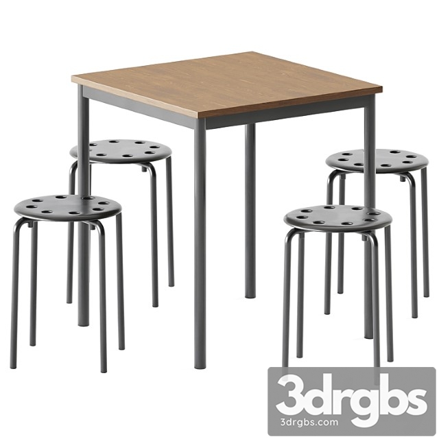 Sandberg table and marius stool by ikea - thumbnail 1