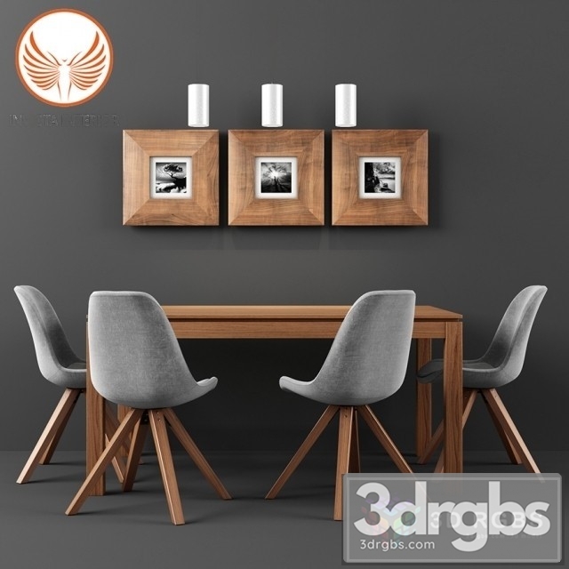 Scania Table and Chair 3dsmax Download - thumbnail 1