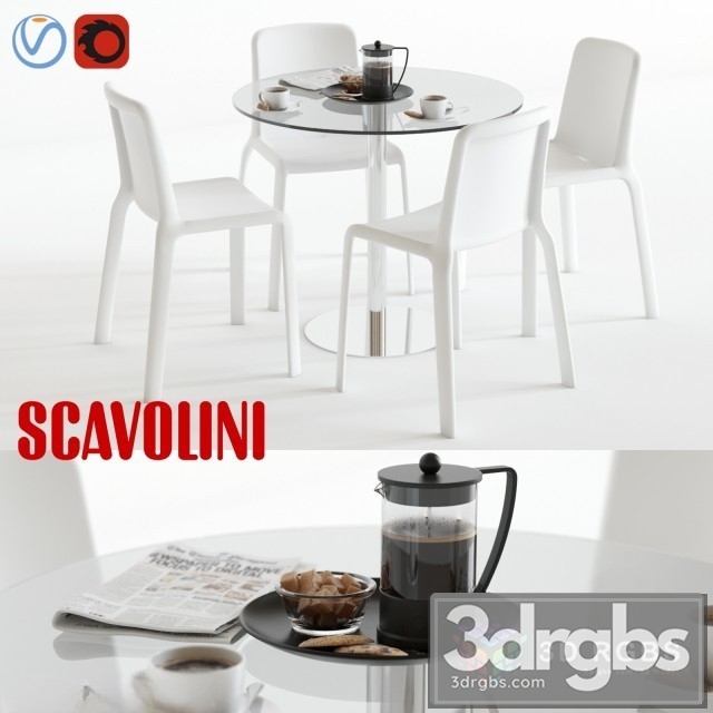 Scavolini Loop Snow Set 3dsmax Download - thumbnail 1