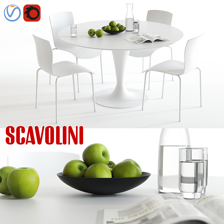 Scavolini Nomo and Chatty 3DS Max - thumbnail 1