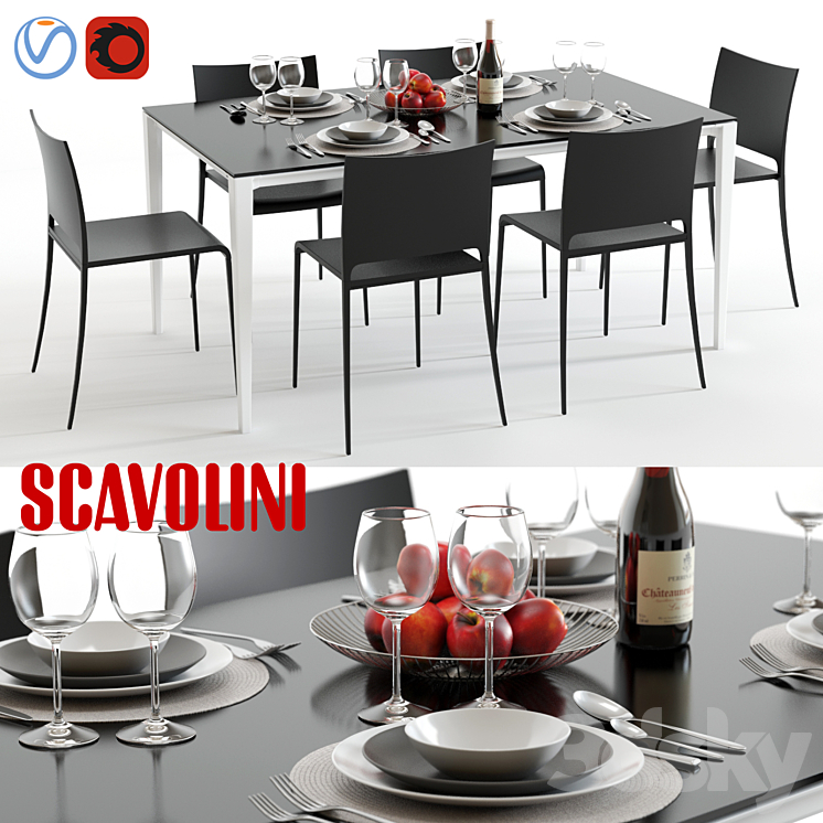 Scavolini Timeless and Mya 3DS Max - thumbnail 1