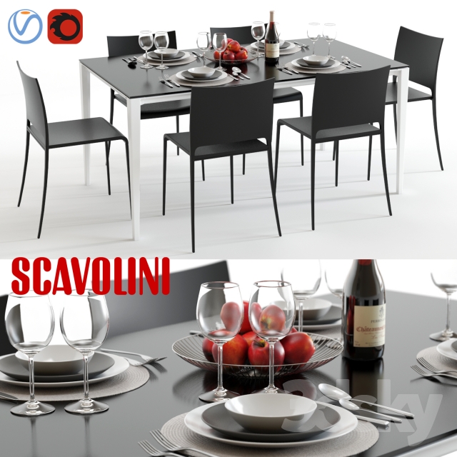 Scavolini Timeless and Mya 3DS Max - thumbnail 3