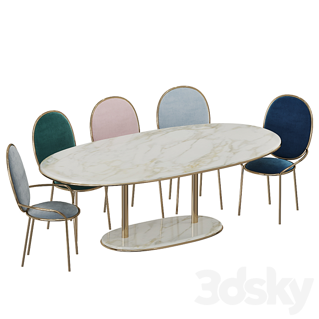 se-collections Stay Dining Table 3DSMax File - thumbnail 1