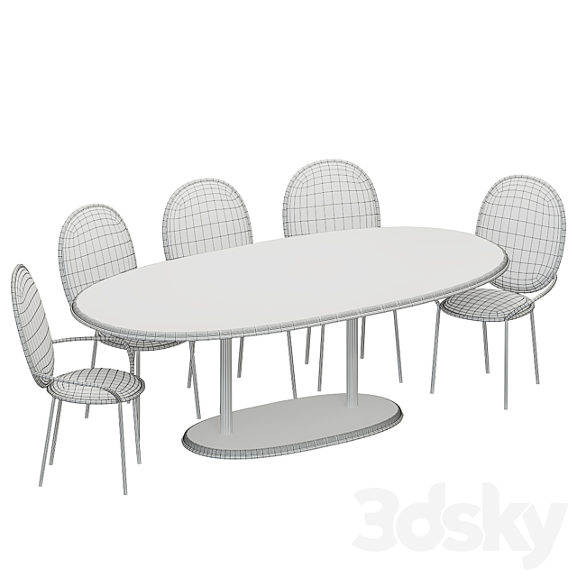 se-collections Stay Dining Table 3DSMax File - thumbnail 4