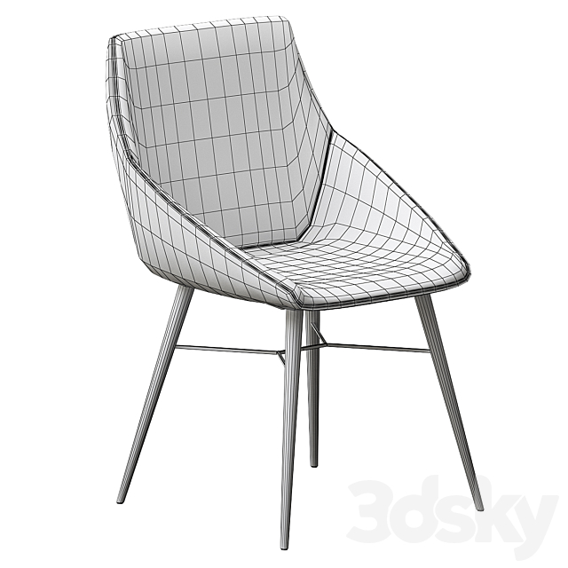 Seltz chair and CIGALE Roche Bobois 3DS Max Model - thumbnail 2