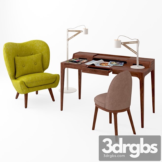 Set of furniture macchiato and zhida 2 3dsmax Download - thumbnail 1