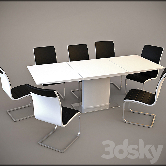 SIGNAL dining group 3DSMax File - thumbnail 1