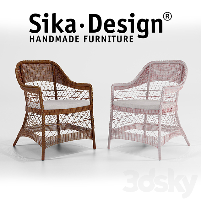 SIKA-DESIGN chair and table 3ds Max - thumbnail 2