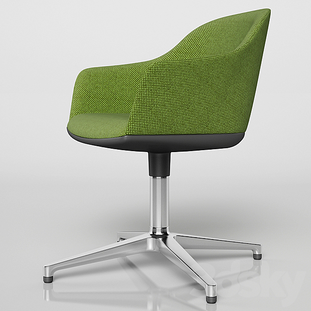 Softshell Chair with Four-Star Base 3DSMax File - thumbnail 2