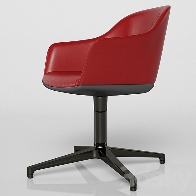 Softshell Chair with Four-Star Base 3DSMax File - thumbnail 3