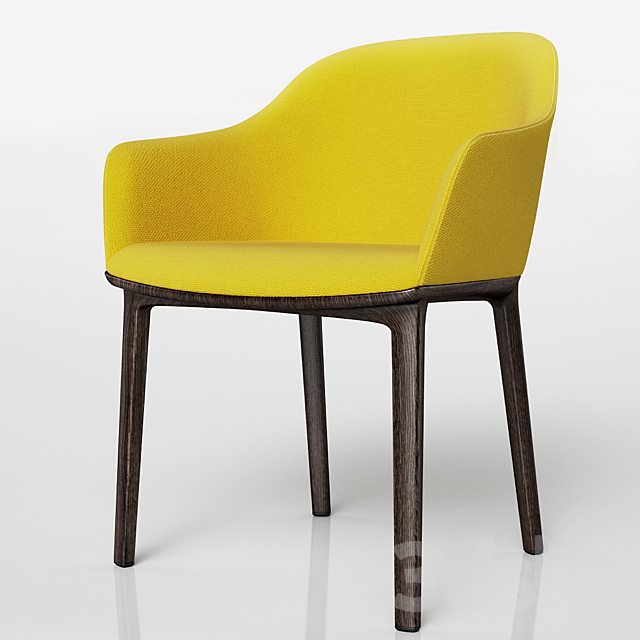 Softshell Four-Leg Chair 3DSMax File - thumbnail 2