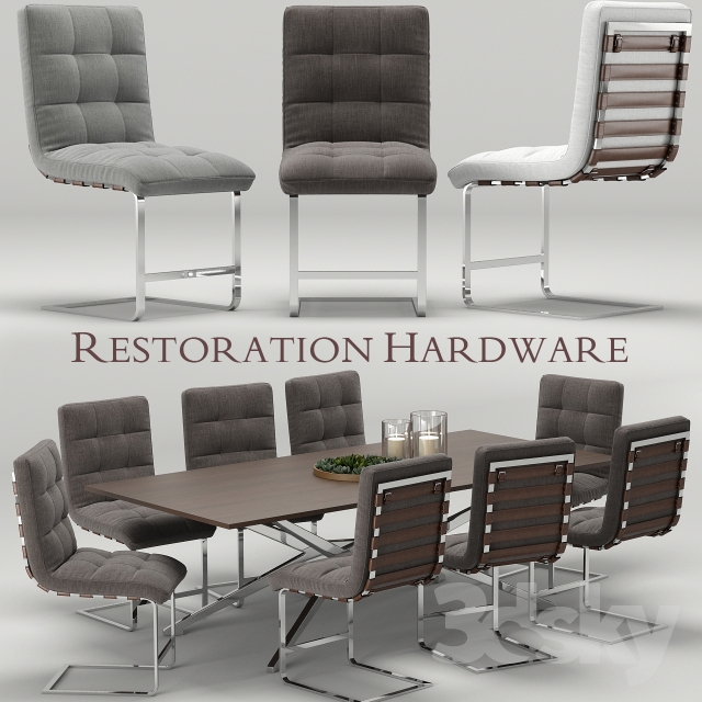 Spyder-Rossi desk-chair RH Modern 3DS Max - thumbnail 3