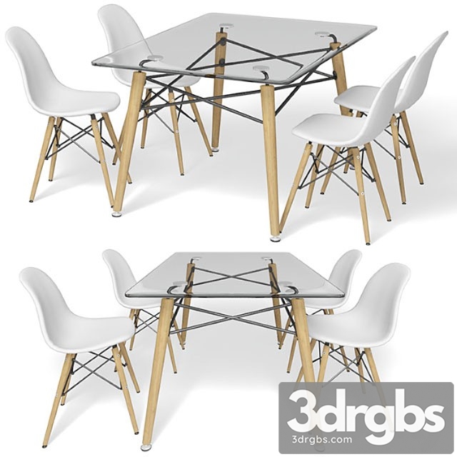 Stol I Stul Eames Dsw 3dsmax Download - thumbnail 1