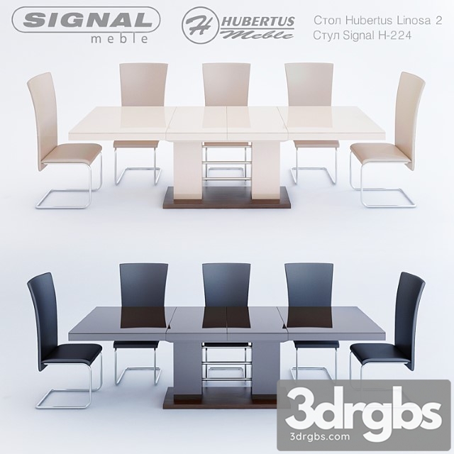 Stol Linosa 2 Hubertus Meble Stul H 224 Signal 3dsmax Download - thumbnail 1