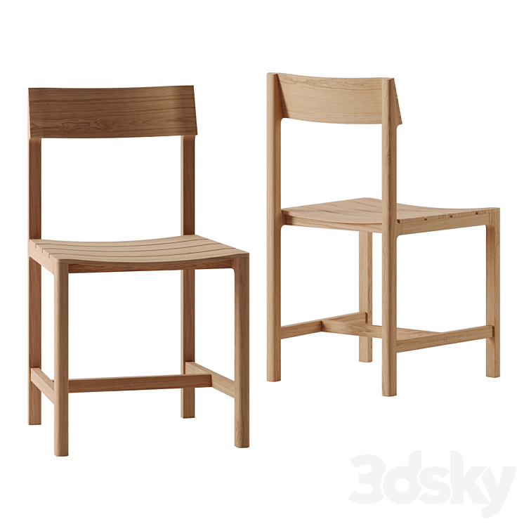 TABLE 02 and CHAIR 04 by Vincent Van Duysen for ZARA HOME 3DS Max Model - thumbnail 2