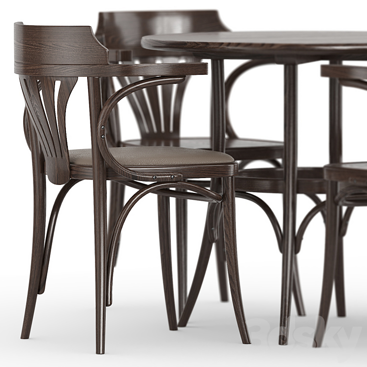 Table 252 Armchair 25 3DS Max - thumbnail 2