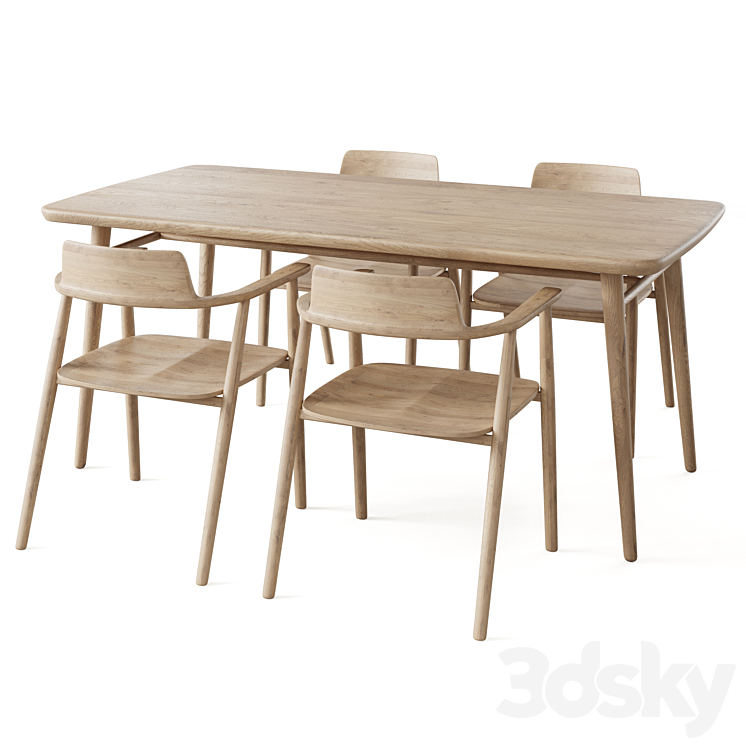 Table Aarhus by deep house 3DS Max Model - thumbnail 3