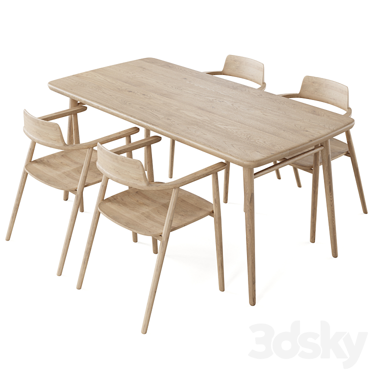 Table Aarhus by deep house 3DS Max - thumbnail 2