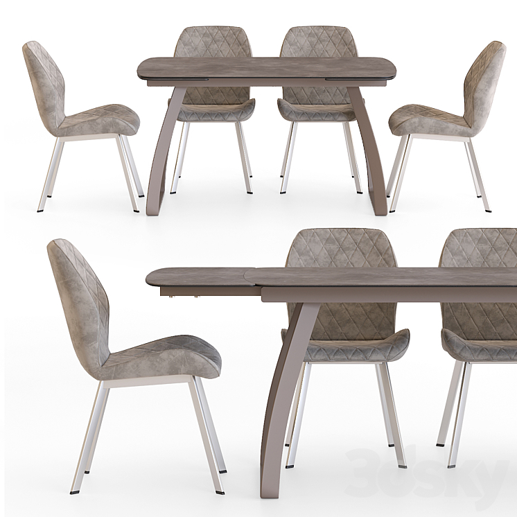 Table AERO SUOMI Chair AERO B223 3DS Max Model - thumbnail 1