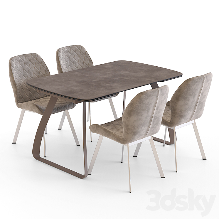 Table AERO SUOMI Chair AERO B223 3DS Max Model - thumbnail 2