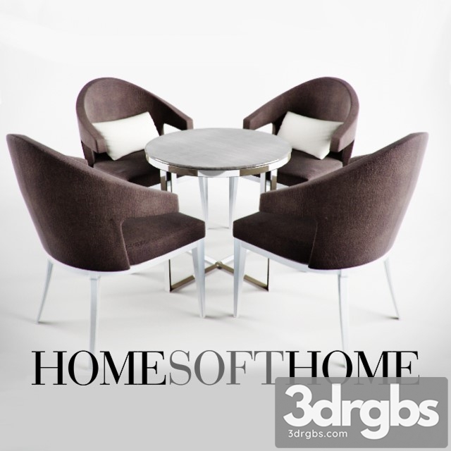 Table an Chair Home Soft Home 3dsmax Download - thumbnail 1