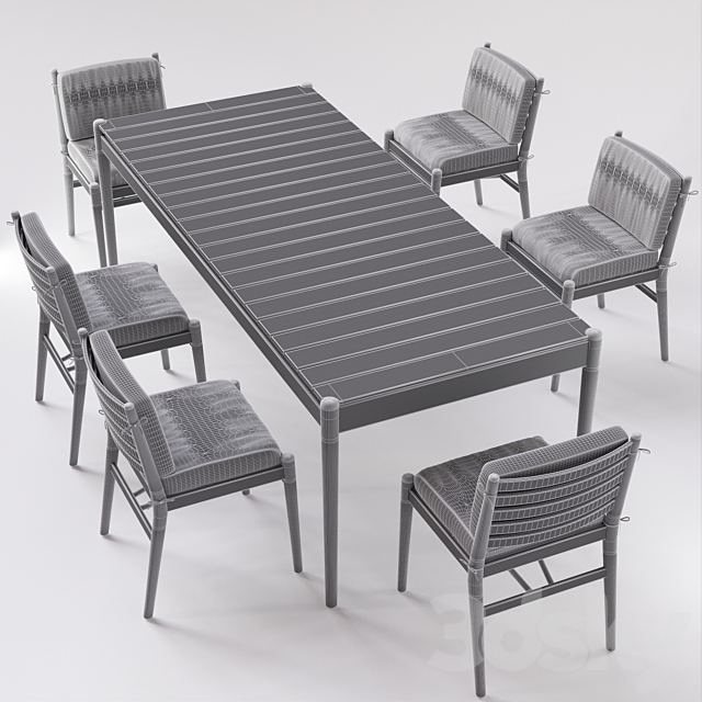 Table and chair. Article Lagora 3DSMax File - thumbnail 4