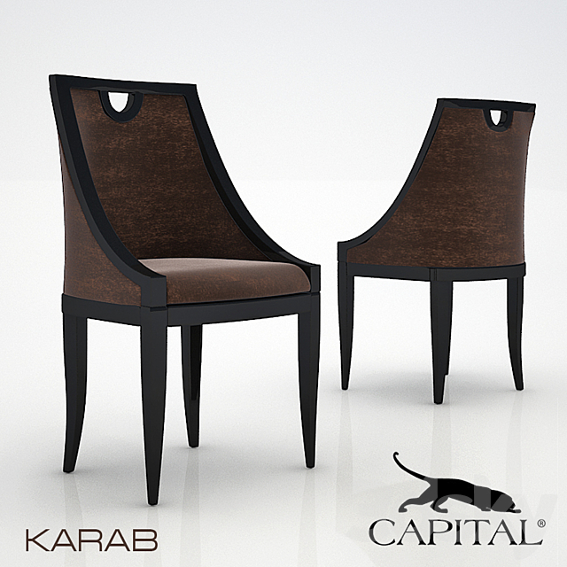 Table and chair Capital 3DS Max Model - thumbnail 2