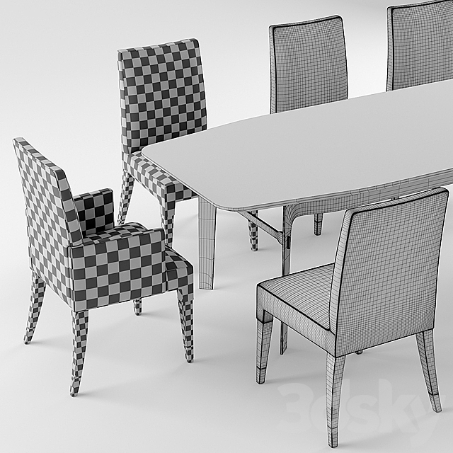 Table and chair capitalcollection keatrix 3DS Max Model - thumbnail 3