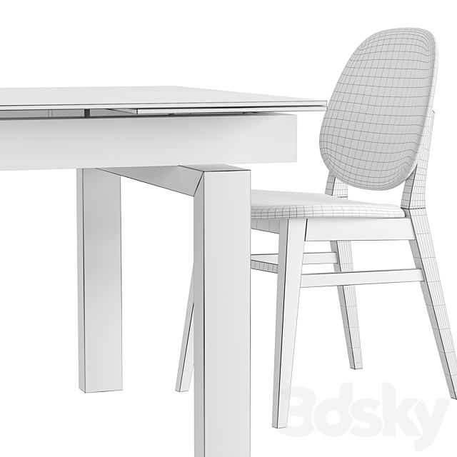 Table and Chair Hyper Colette 3DSMax File - thumbnail 3