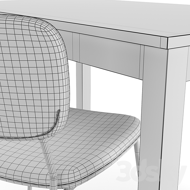 Table and chair Laneberg Karljan 3DSMax File - thumbnail 3