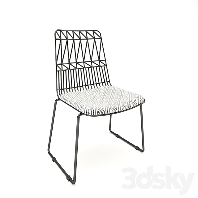 Table and Chair Set 3DSMax File - thumbnail 3