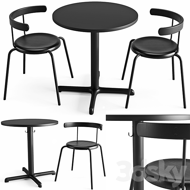 Table and Chair Stensele Yngvar 3DSMax File - thumbnail 1