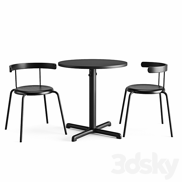 Table and Chair Stensele Yngvar 3DSMax File - thumbnail 2