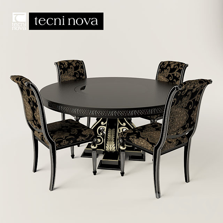 Table and chair TECNI NOVA 3DS Max - thumbnail 1