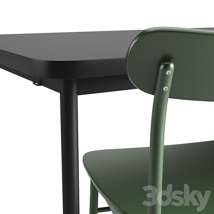 Table and chair Tymmaryd Ronninge 3DS Max - thumbnail 2