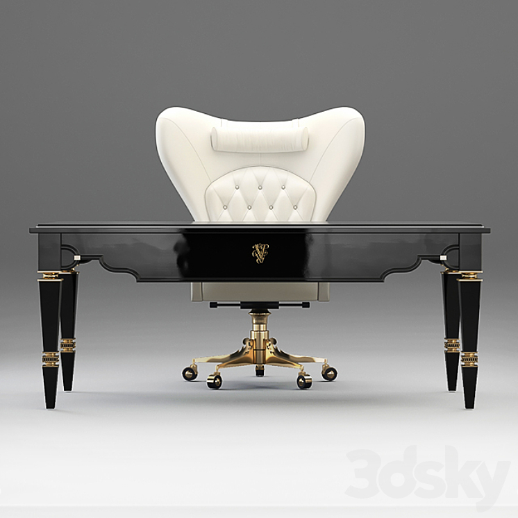 Table and chair Visionnaire – Windsor 3DS Max - thumbnail 1