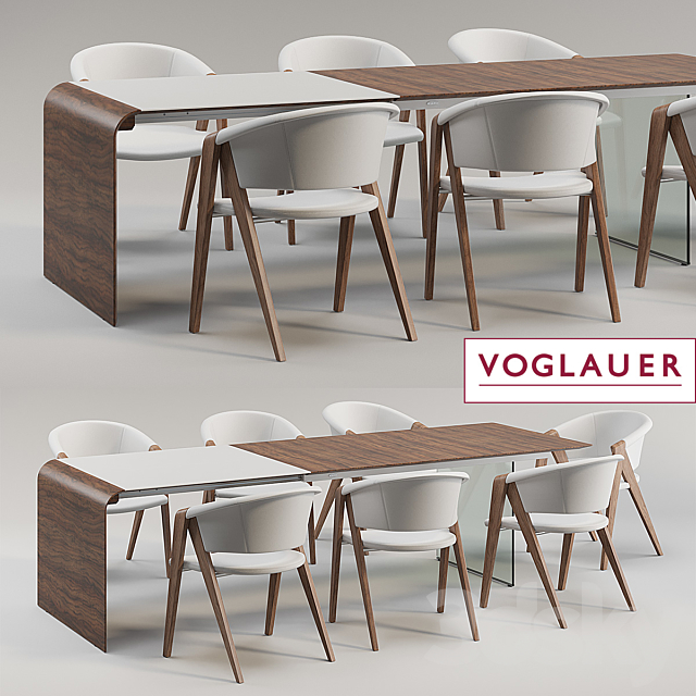 Table and chair Voglauer Spirit 3DSMax File - thumbnail 1