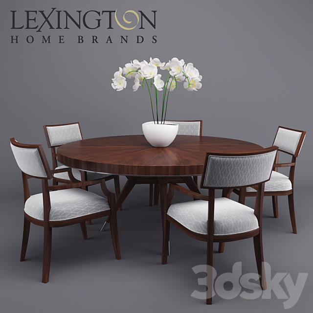 Table and chairs from Lexington Macarthur 3DSMax File - thumbnail 1