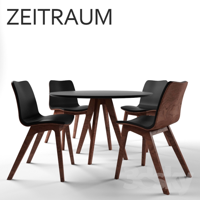 Table and chairs from the company Zeitraum 3DS Max - thumbnail 3