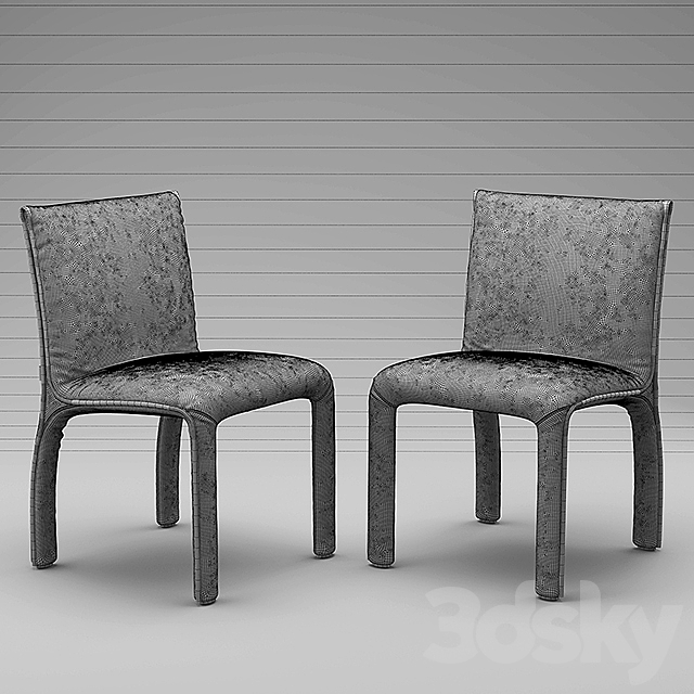 Table and chairs natuzzi Hedi 3DSMax File - thumbnail 3