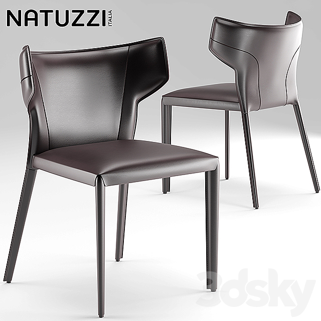 Table and chairs natuzzi Pi Greco. Omega 3DSMax File - thumbnail 2