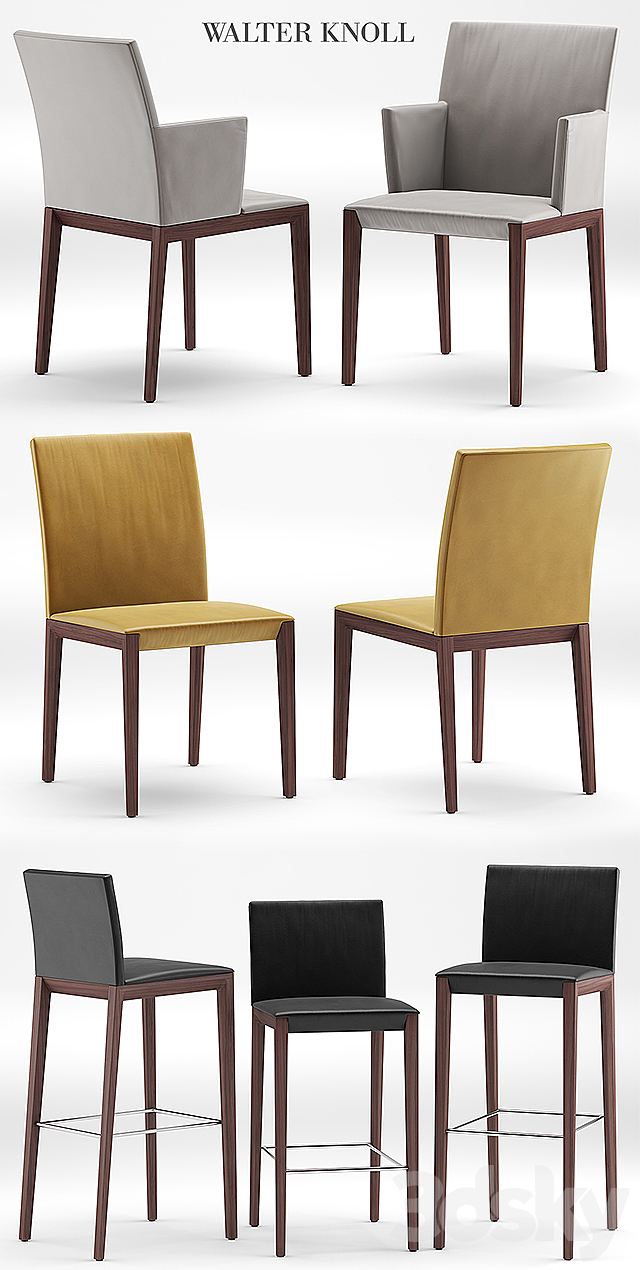 Table and chairs walter knoll Andoo 3DSMax File - thumbnail 2