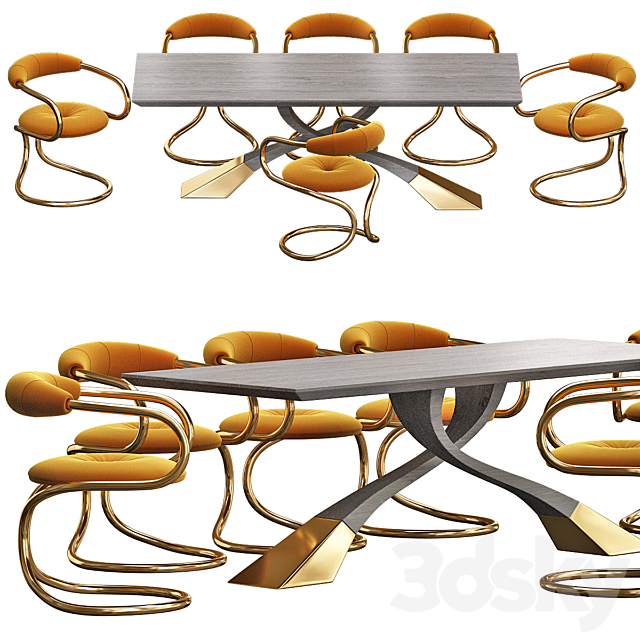 Table basse carton belle 3DSMax File - thumbnail 1