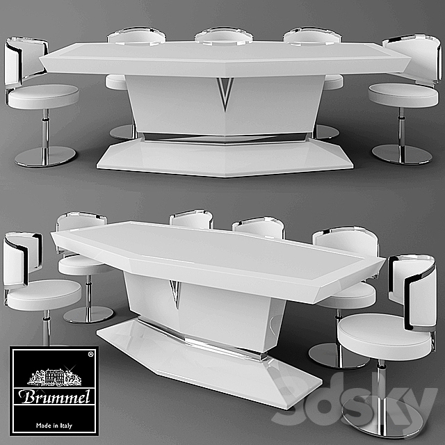 table brummel 3DSMax File - thumbnail 1