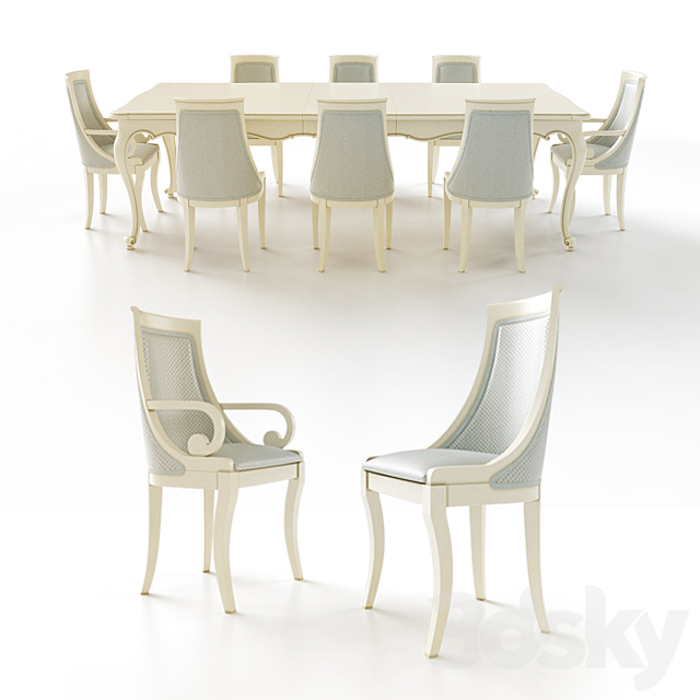 table chair 3DSMax File - thumbnail 2