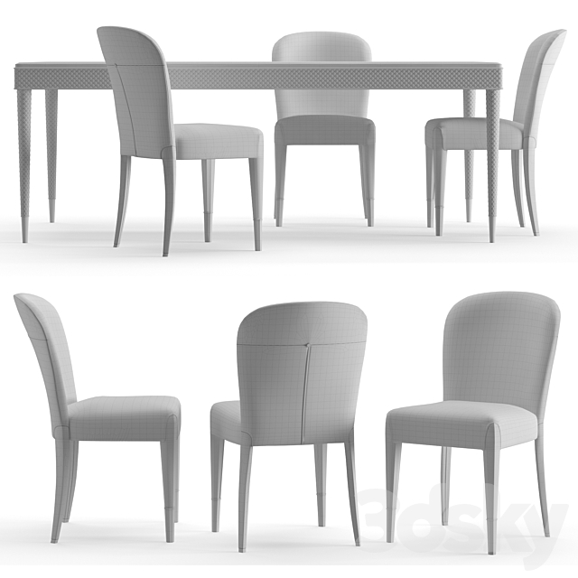 Table Chair Oscar Karen 3DSMax File - thumbnail 5