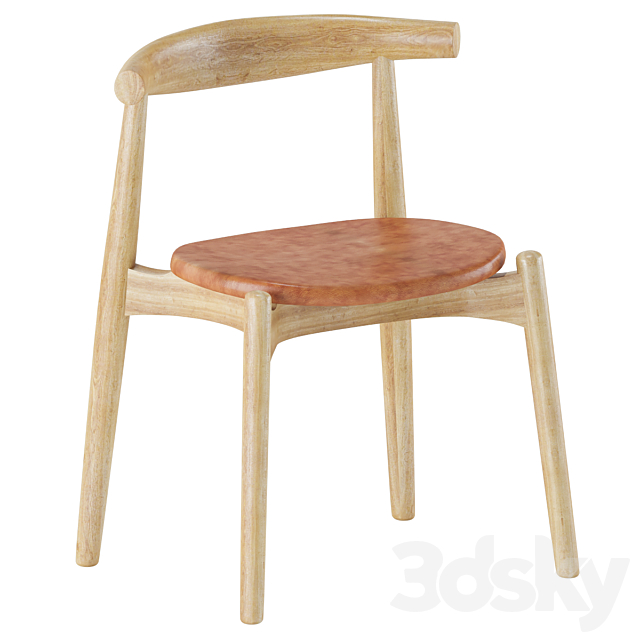 Table Chair Set 06 3DS Max Model - thumbnail 2