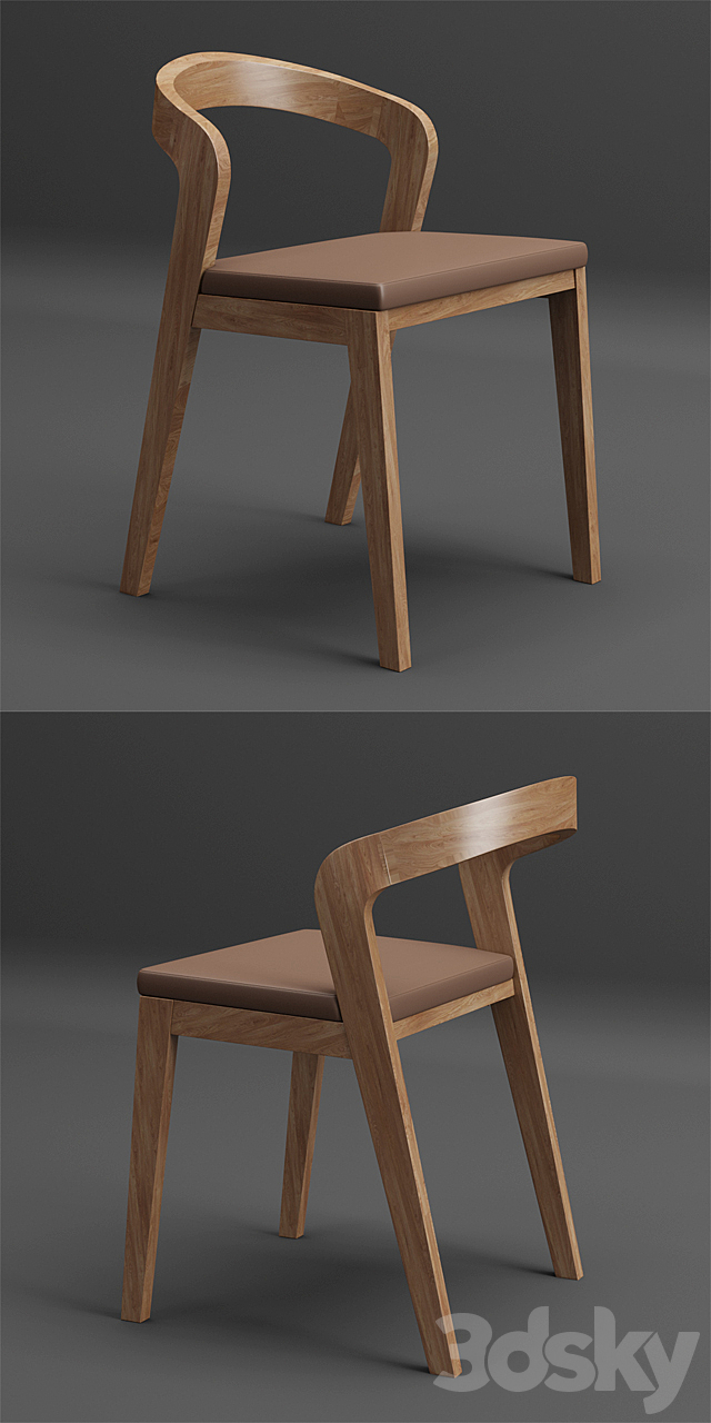 Table + chair_set_002 3DSMax File - thumbnail 2