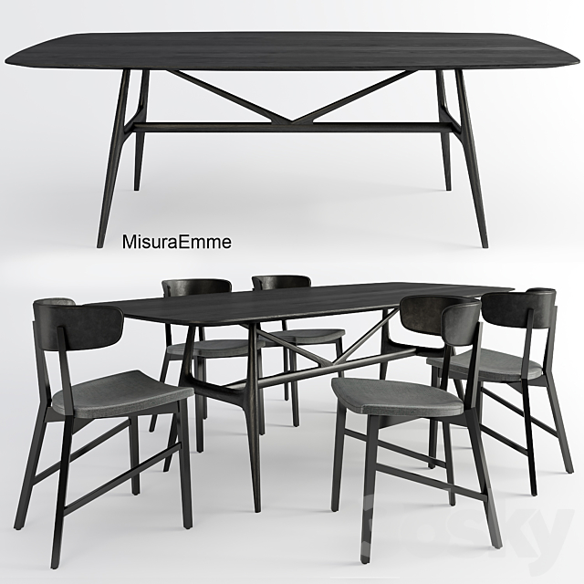 Table + chairs MisuraEmme 3DSMax File - thumbnail 1