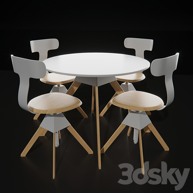 Table cuckoo 3DSMax File - thumbnail 1